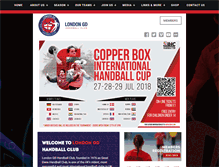 Tablet Screenshot of londongdhandball.co.uk